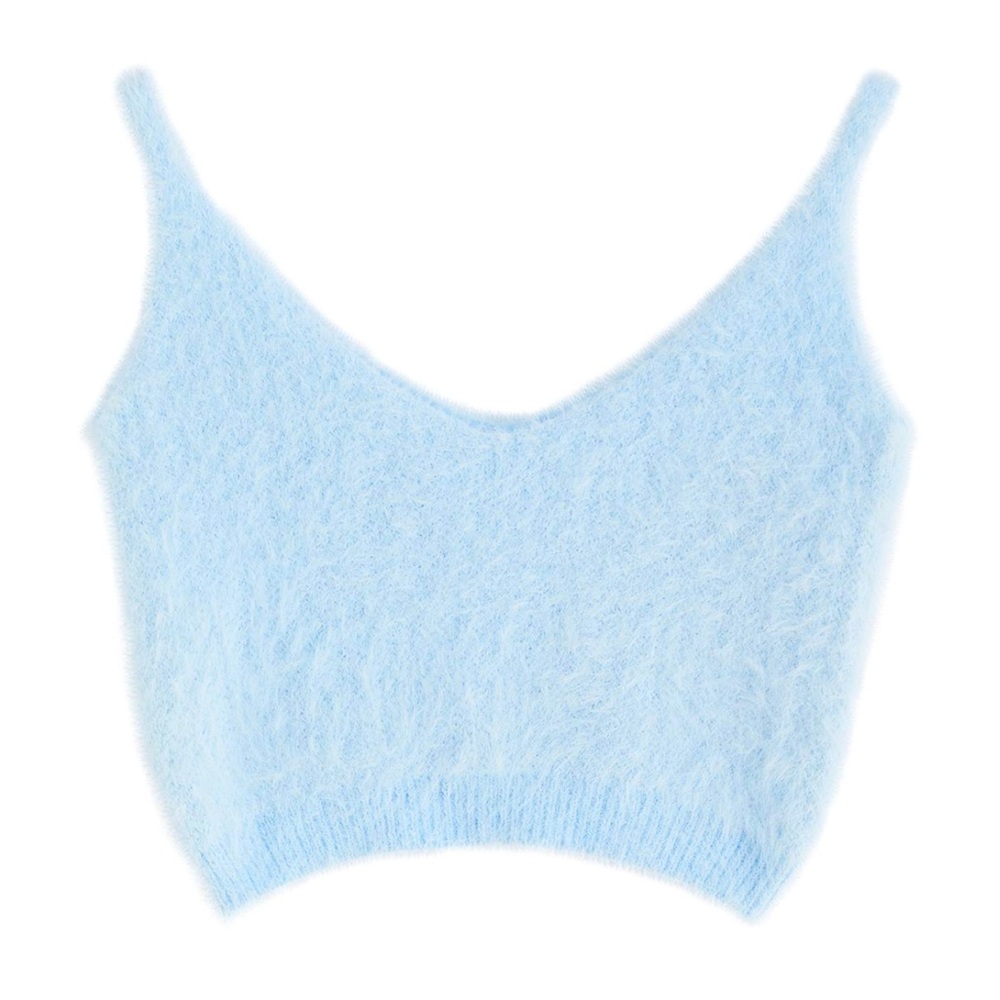 NEW Miss Sparkling Light blue Fuzzy Cardigan & Cami Set - Picture 6 of 6